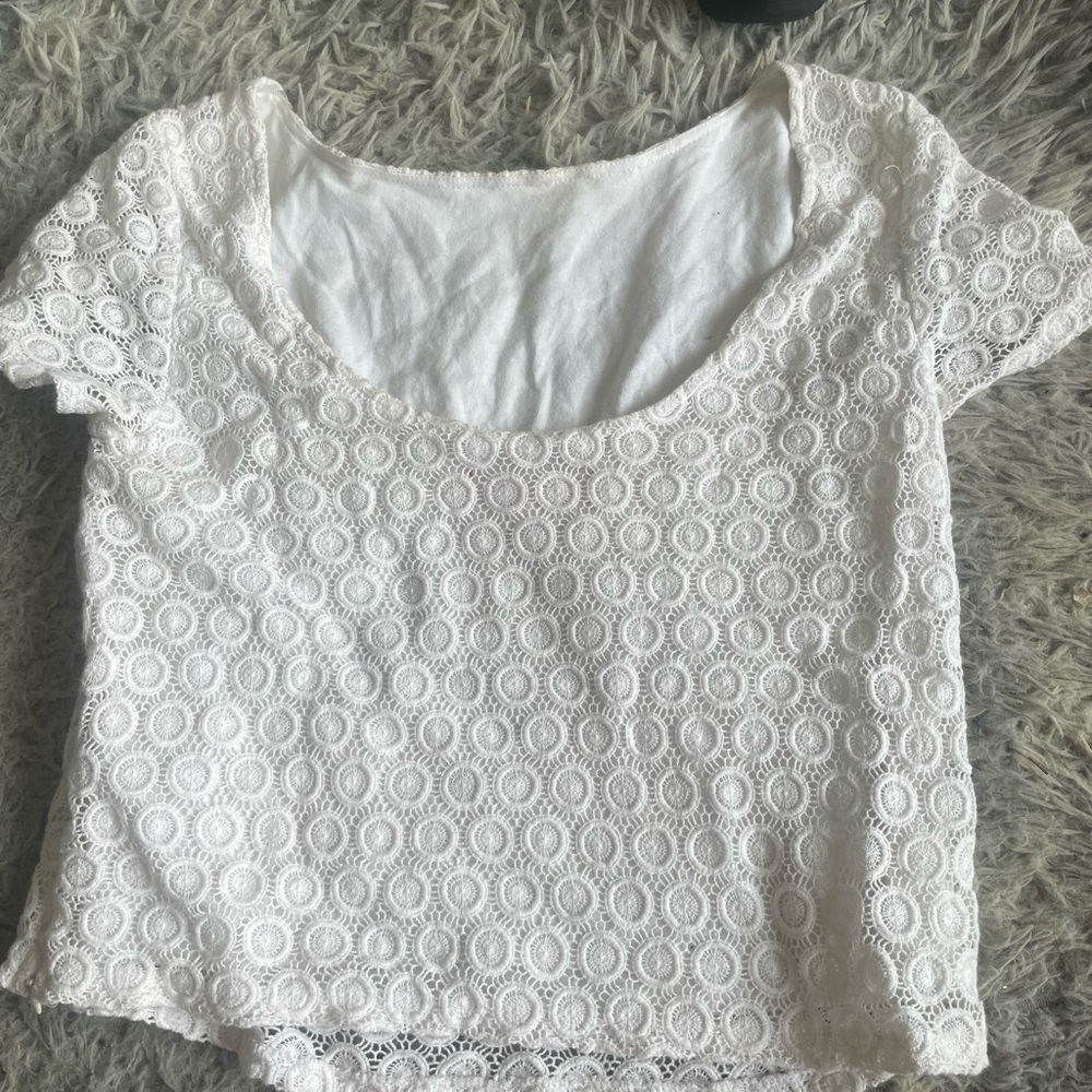 Lily Pulitzer White Lace Women's Top